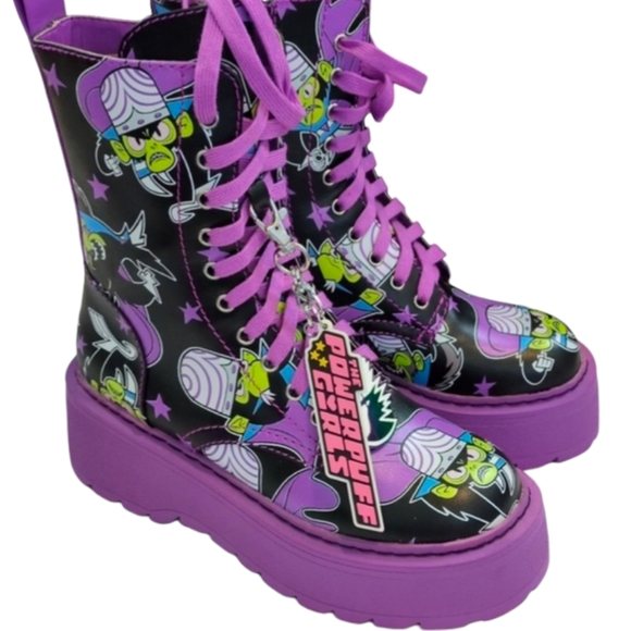Vintage Power Puff Girls Mojo Jo Jo Combat Boots - Picture 10 of 16